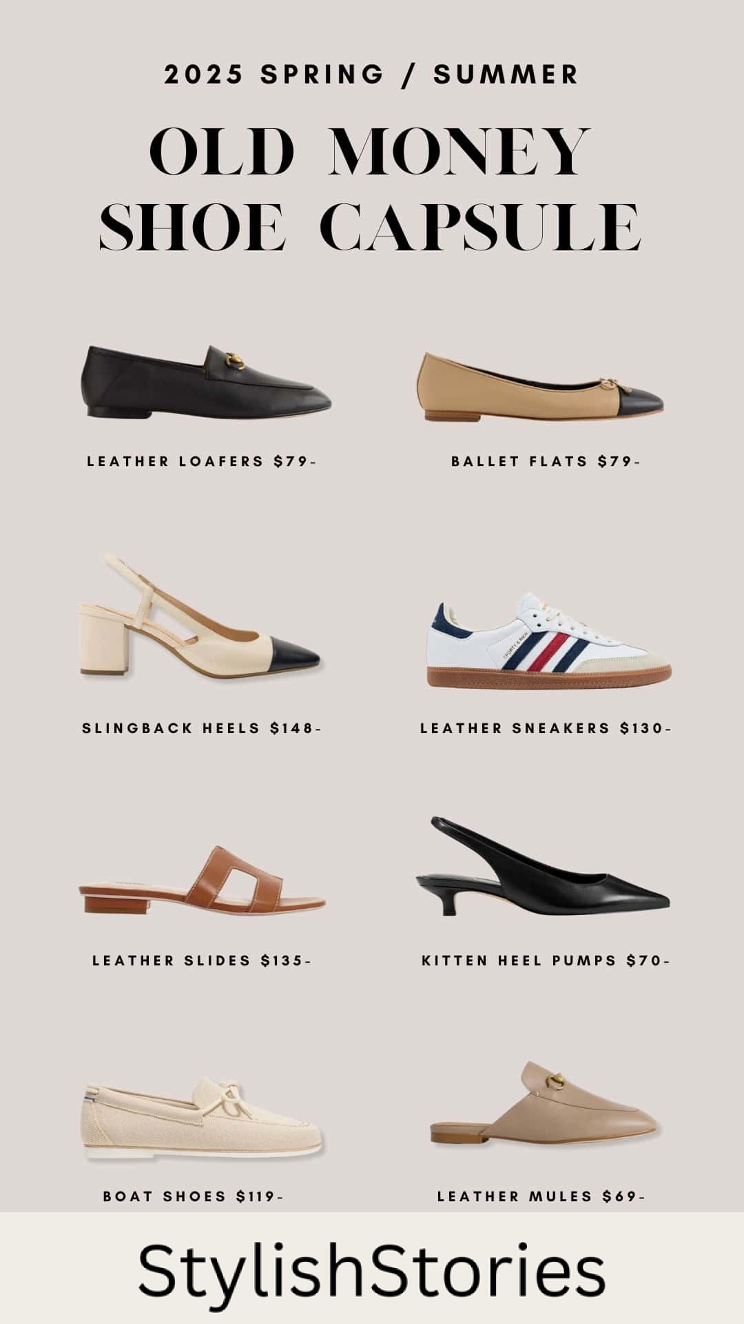 Perfect Spring/Summer Old Money Shoe Capsule: 7+ Pairs You Need!