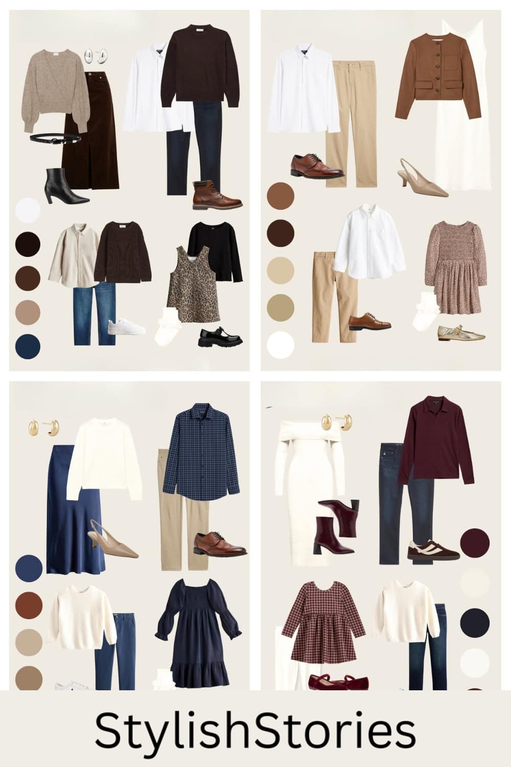 Perfect Fall Family Photo Outfit Combos (Indoor & Outdoor 2024)