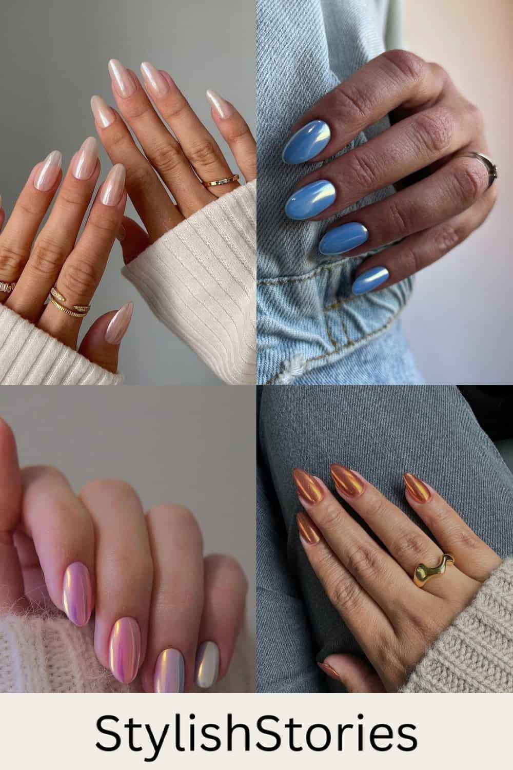 35+ Chrome Nails Ideas To Slay Your Next Mani (white, pink, blue..)