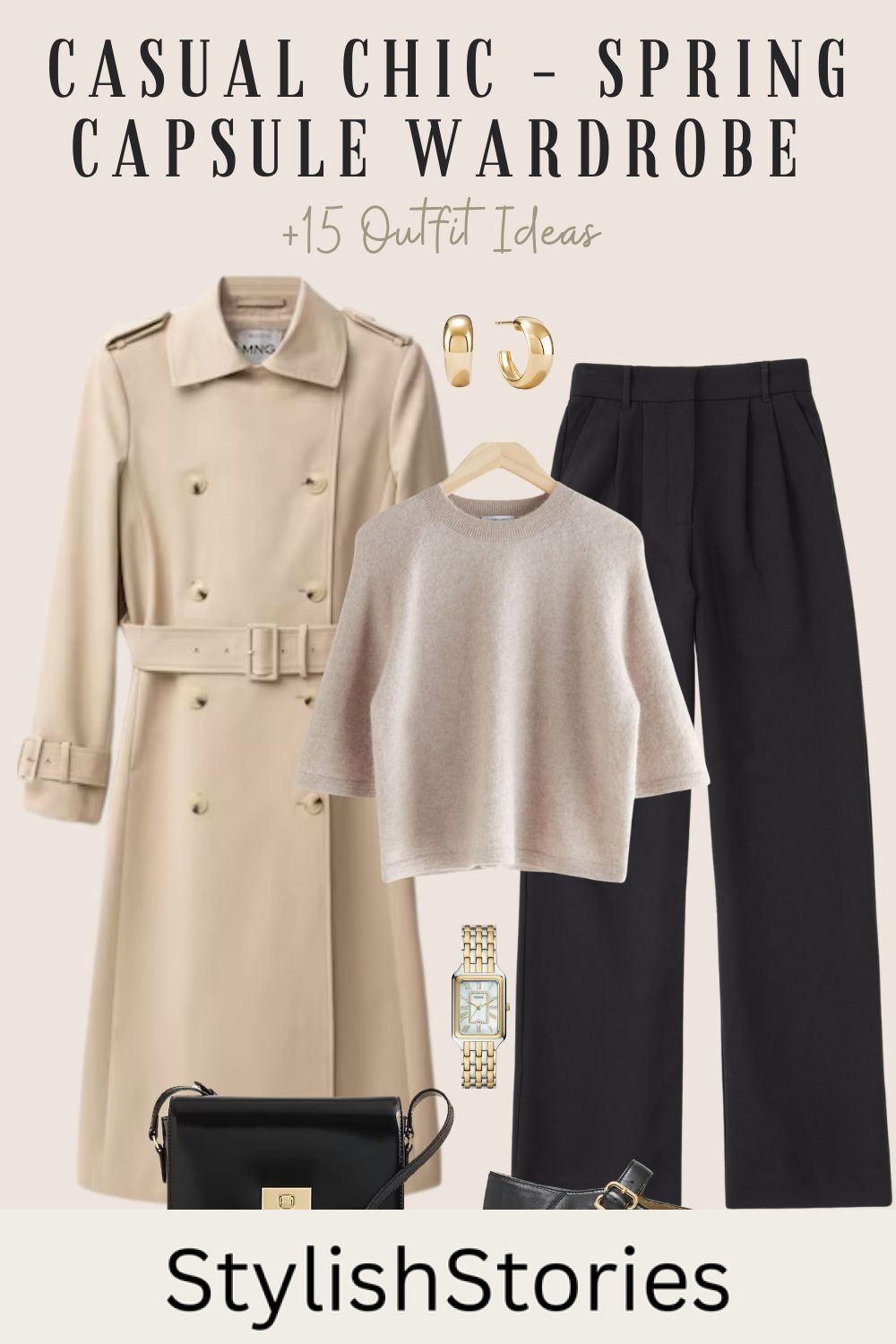 12-Casual Chic Spring 2025 Capsule Wardrobe