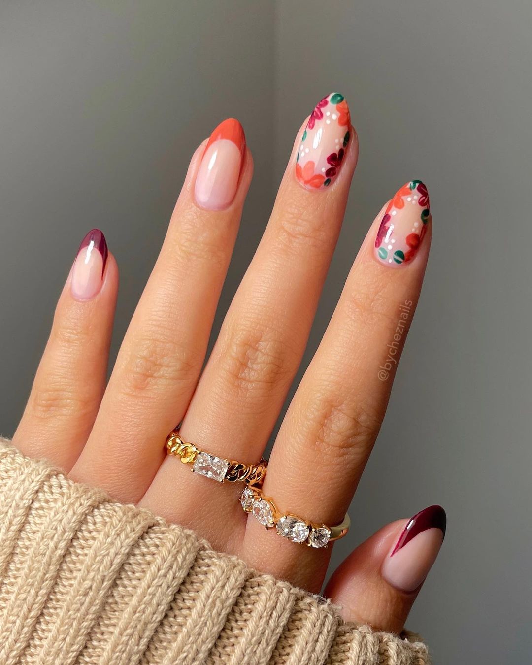 18. Flower Nail Designs