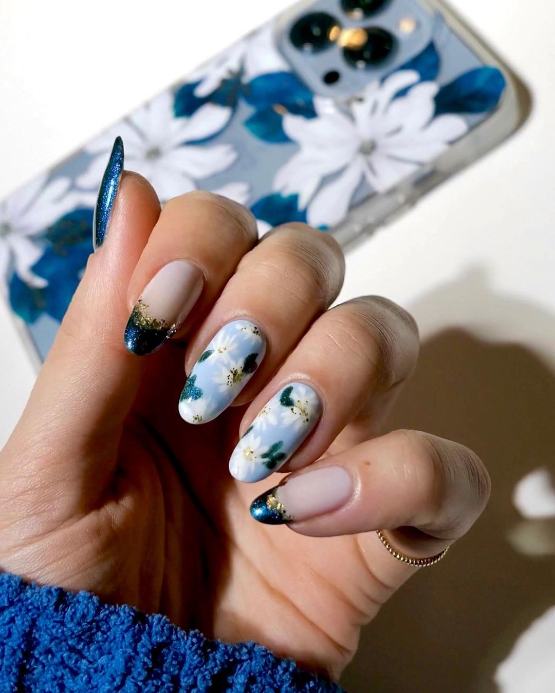 21. Flower Nail Designs