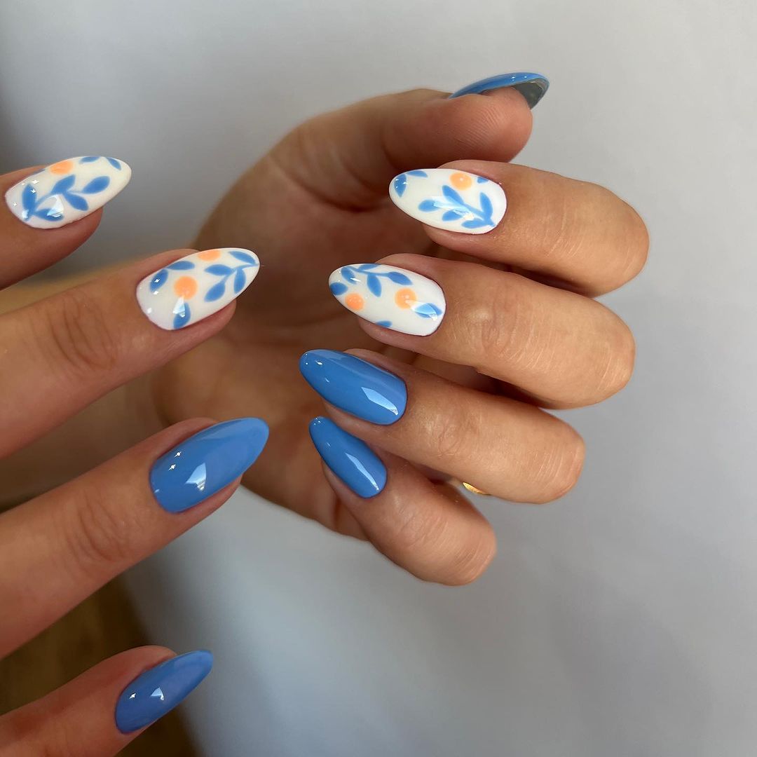 25. Flower Nail Designs