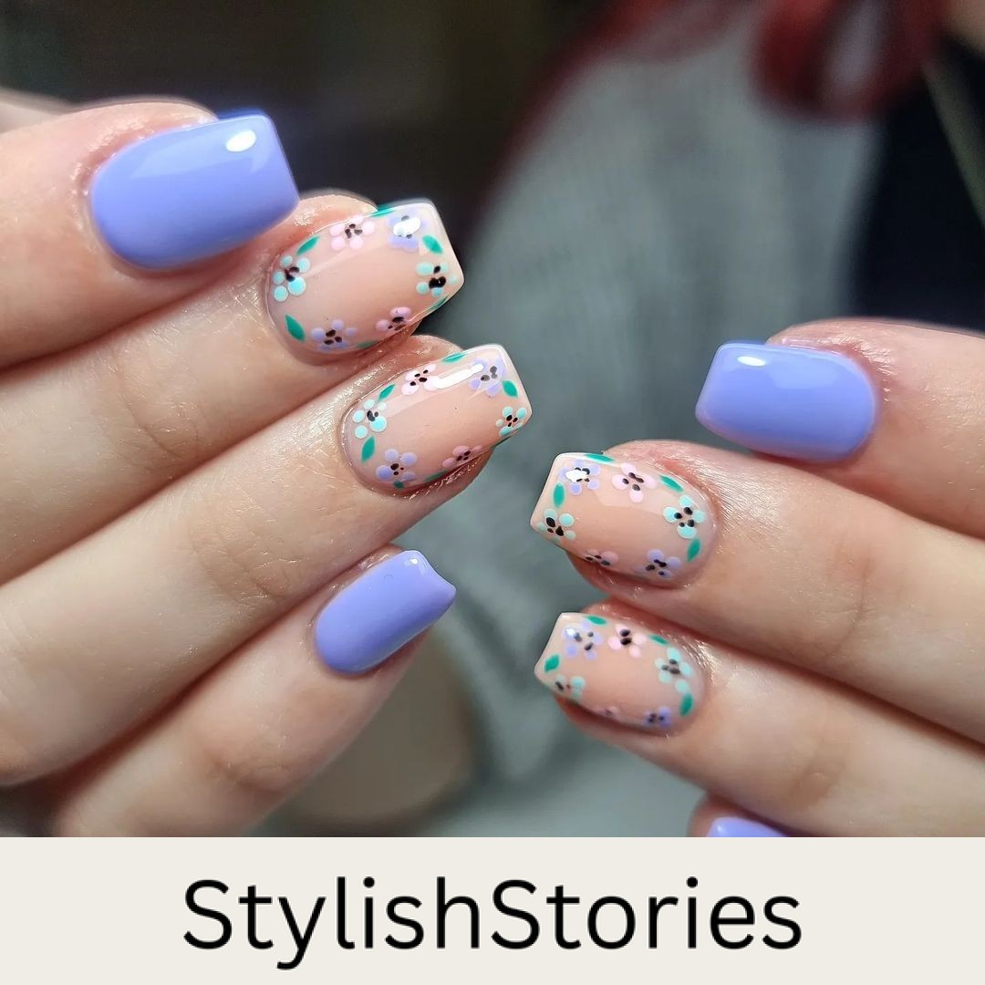 34. Flower Nail Designs