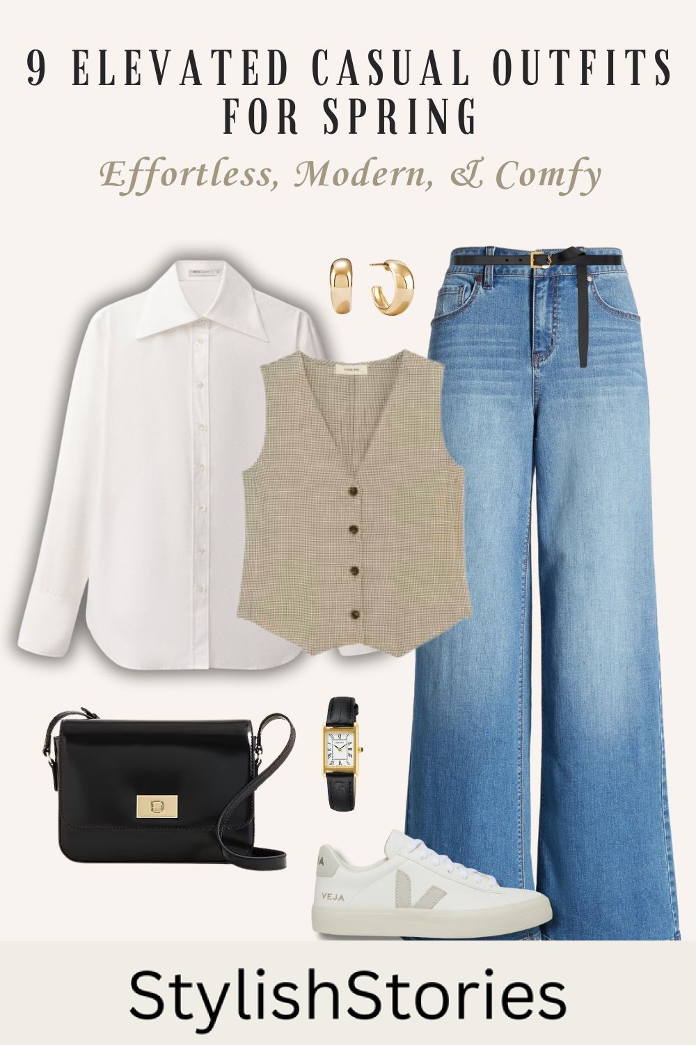 1- 9 Elevated Casual Outfits For spring