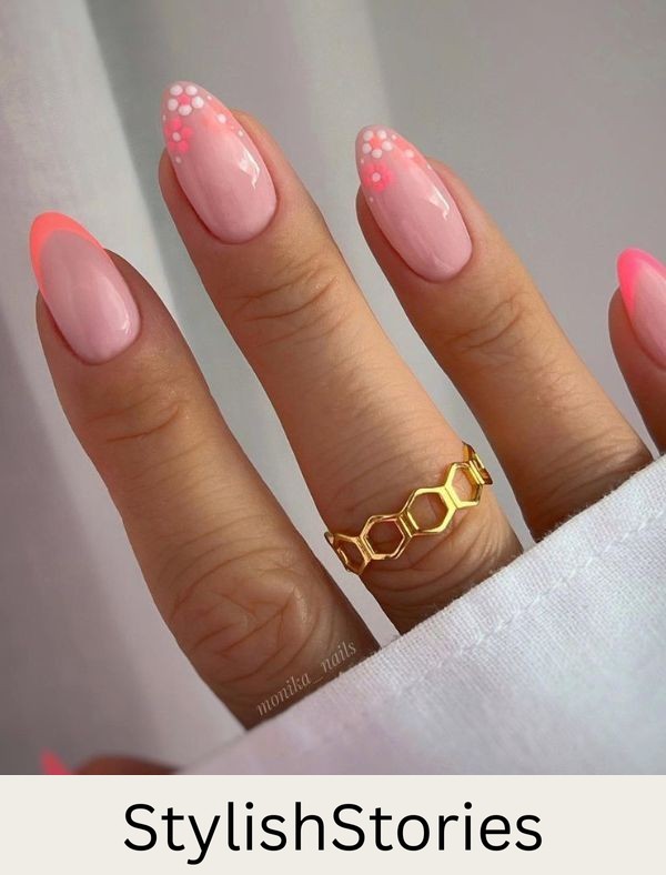 Coral Petal French Mani
