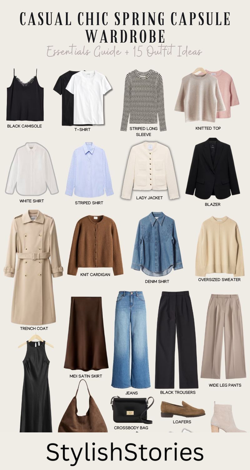 Casual Chic Spring Capsule Wardrobe 2025