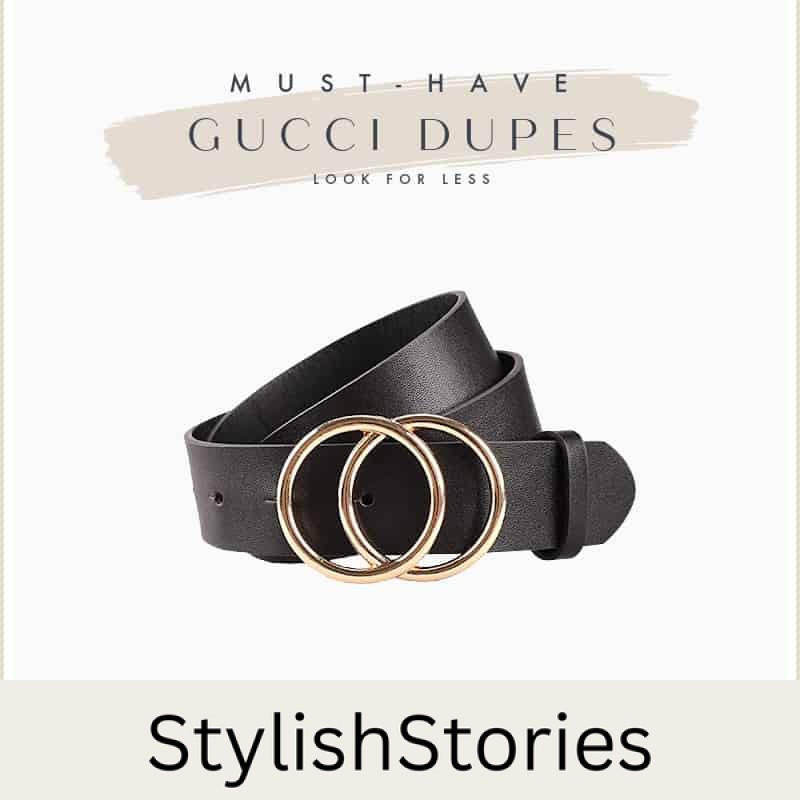 An image board of a Gucci belt dupe