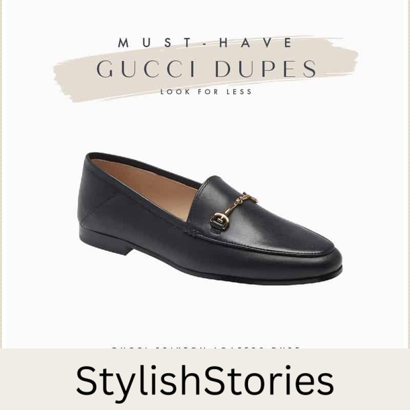 An image board of a Gucci brixton loafers dupe