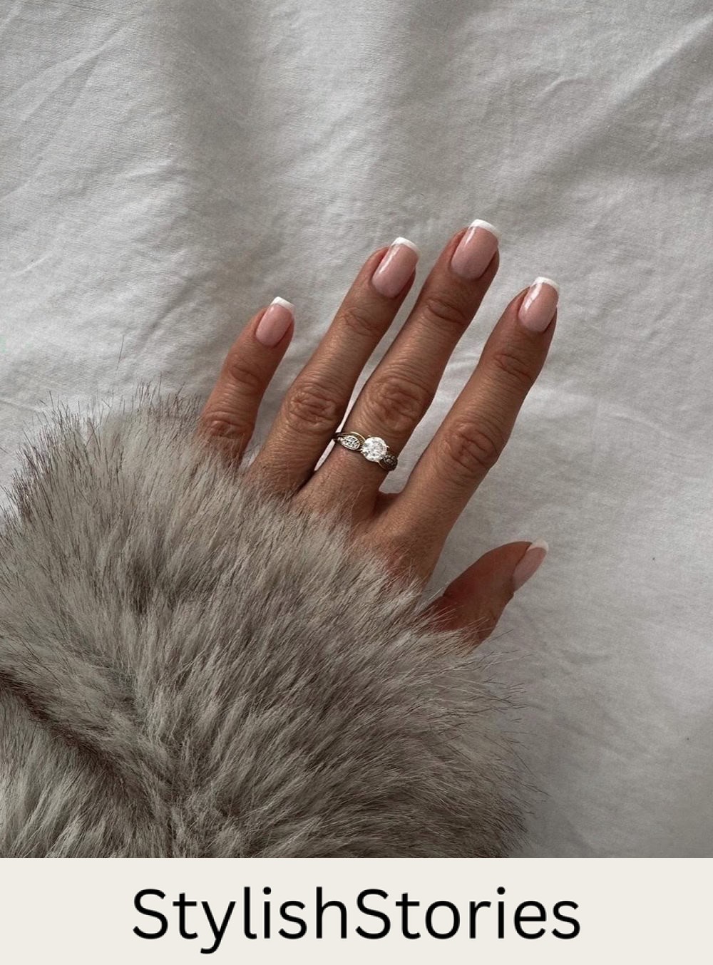 short classic French manicure