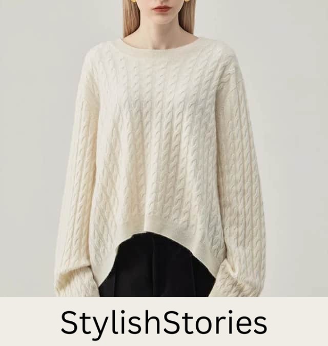 A toteme white cable knit sweater dupe from lily studio