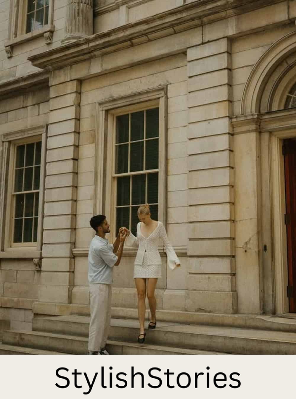 photo featuring a couple wearing cute and youthful outfits