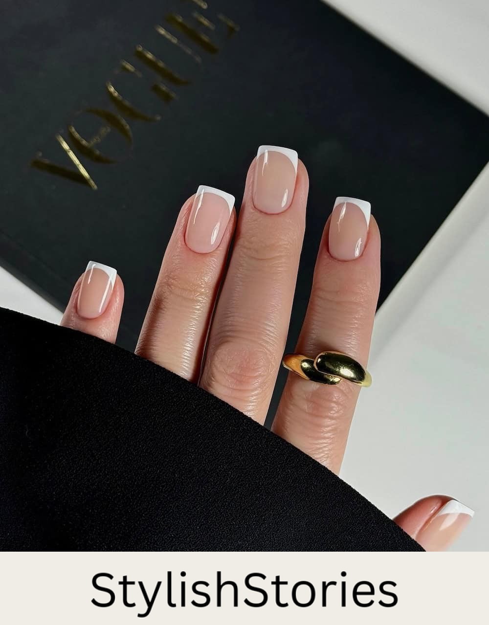 short square french tips