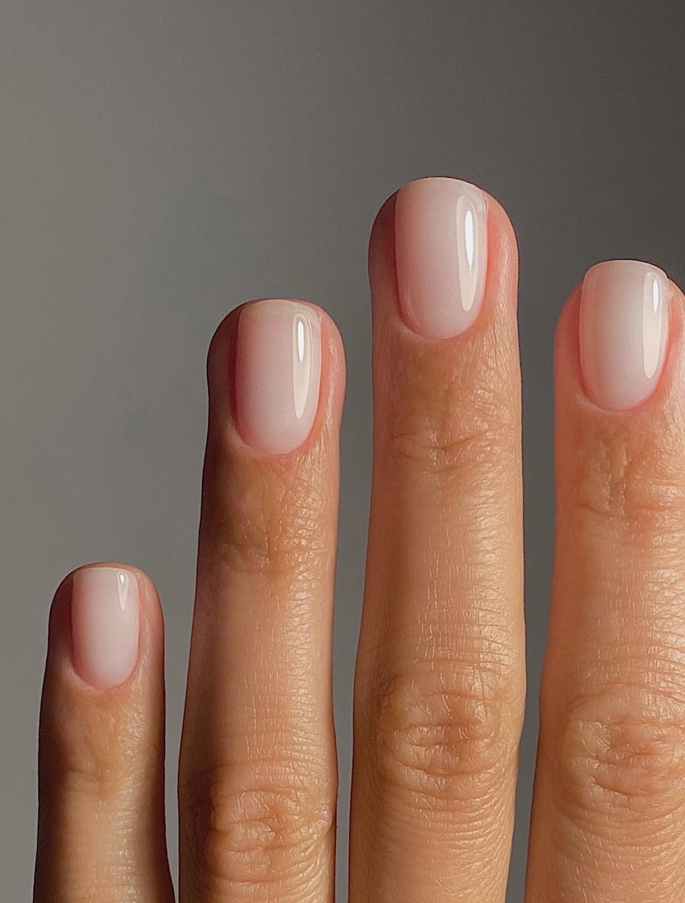 short nude soap nails