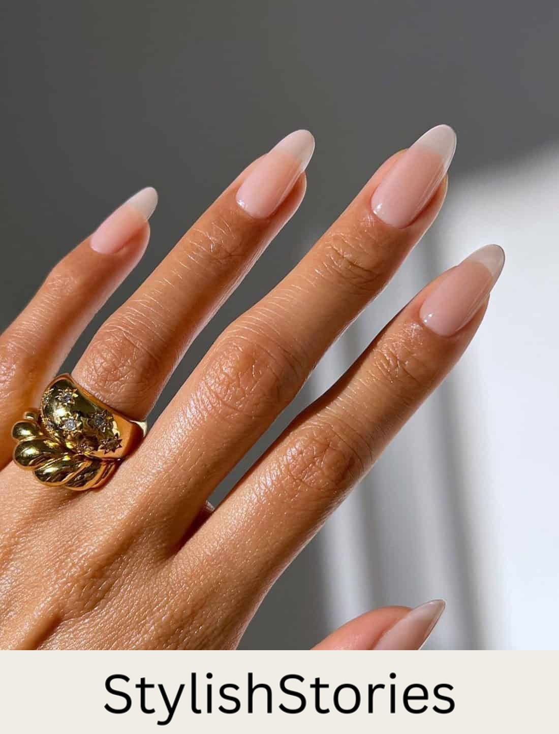long almond soap nails
